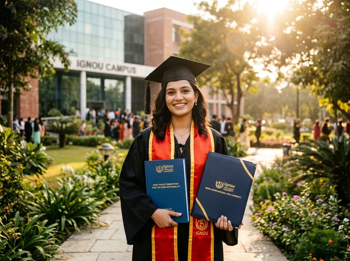 Proud IGNOU Graduate with approved project report and degree certificate
