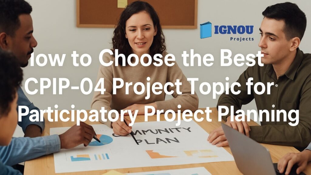 Selecting the Best CPIP-04 Project Topic for Participatory Project Planning