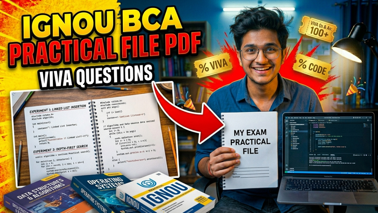 IGNOU BCA Practical File PDF Download 2026 – Complete Guide &amp; Viva Questions