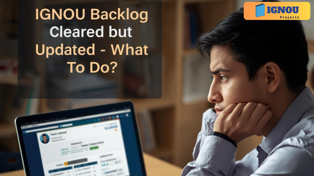 IGNOU Backlog Cleared but Not Updated – What to Do
