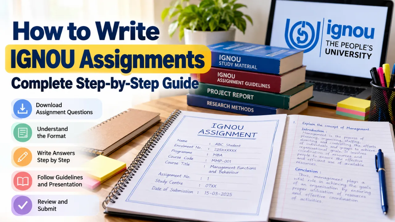 How to Write IGNOU Assignments: Complete Step-by-Step Guide
